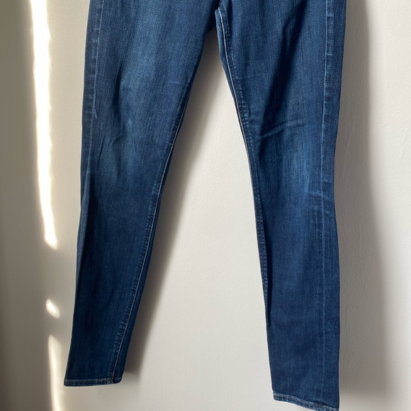 Madewell women’s skinny skinny jeans, dark wash, 28x32 cotton/spandex - Picture 2 of 10